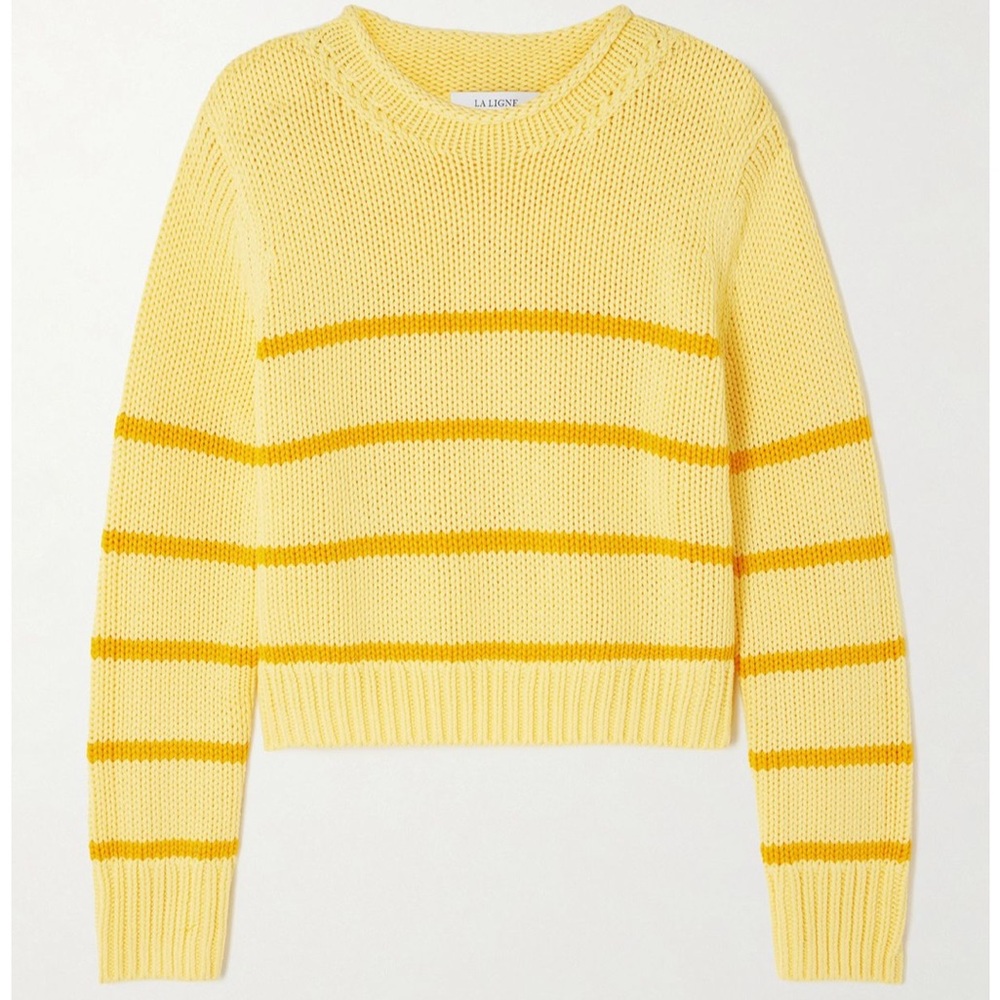 La Ligne Yellow Striped Mini Marina Sweater